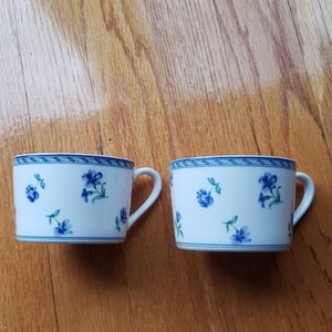 2 Mikasa Blue Medley flat cup 🎟